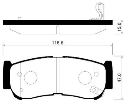 HP0032 HSB GOLD Комплект тормозных колодок, дисковый тормоз