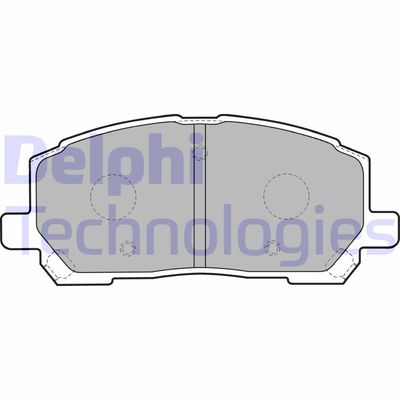 LP1908 DELPHI Комплект тормозных колодок, дисковый тормоз
