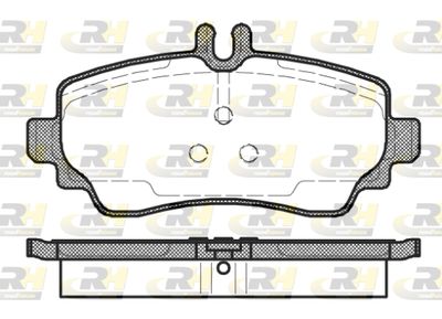 265002 ROADHOUSE Комплект тормозных колодок, дисковый тормоз