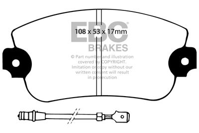 DP2230 EBC Brakes Комплект тормозных колодок, дисковый тормоз