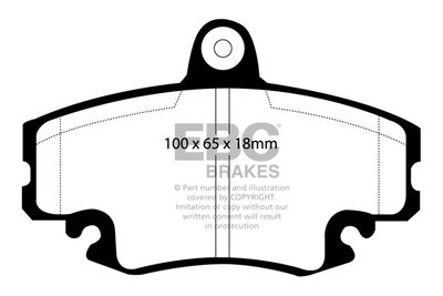 DP2959 EBC Brakes Комплект тормозных колодок, дисковый тормоз