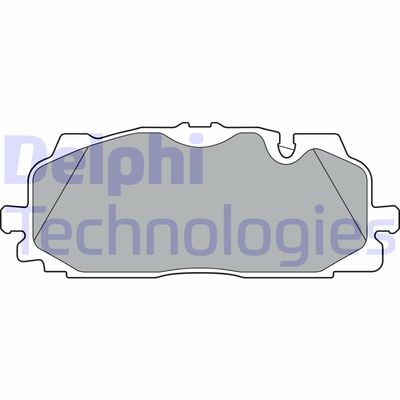 LP3302 DELPHI Комплект тормозных колодок, дисковый тормоз