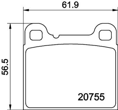 PCP1305 DON Комплект тормозных колодок, дисковый тормоз