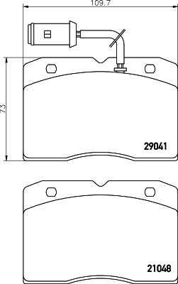 CVP066 DON Комплект тормозных колодок, дисковый тормоз