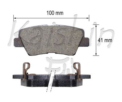 FK11210 KAISHIN Комплект тормозных колодок, дисковый тормоз