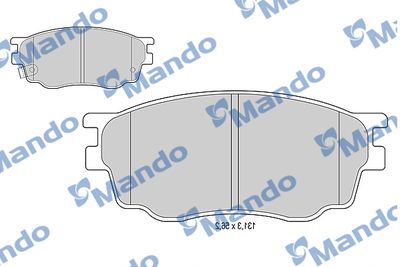 MBF015184 MANDO Комплект тормозных колодок, дисковый тормоз