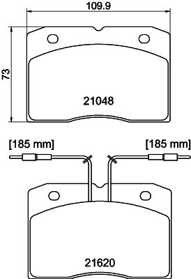 CVP053 DON Комплект тормозных колодок, дисковый тормоз