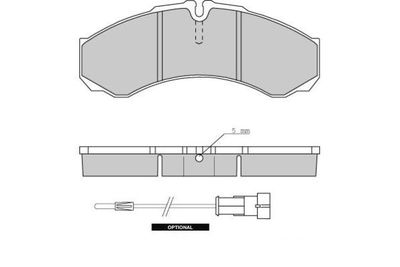 120706 E.T.F. Комплект тормозных колодок, дисковый тормоз
