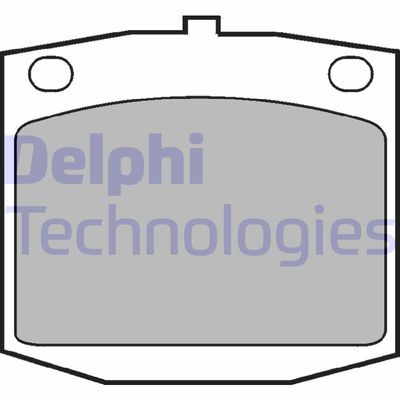LP166 DELPHI Комплект тормозных колодок, дисковый тормоз