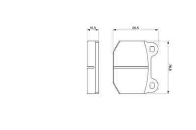 0986463232 BOSCH Комплект тормозных колодок, дисковый тормоз