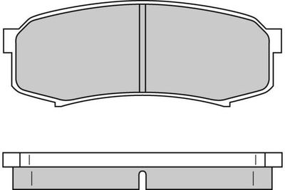120597 E.T.F. Комплект тормозных колодок, дисковый тормоз