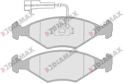 N09358 DIAMAX Комплект тормозных колодок, дисковый тормоз