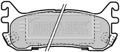 BBP1584 BORG & BECK Комплект тормозных колодок, дисковый тормоз