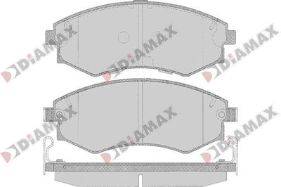 N09826 DIAMAX Комплект тормозных колодок, дисковый тормоз