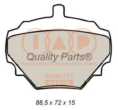 70414033 IAP QUALITY PARTS Комплект тормозных колодок, дисковый тормоз