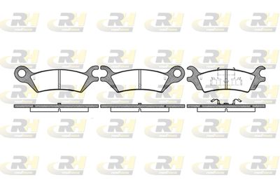 215810 ROADHOUSE Комплект тормозных колодок, дисковый тормоз