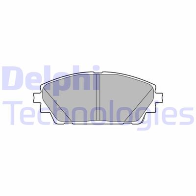 LP3633 DELPHI Комплект тормозных колодок, дисковый тормоз