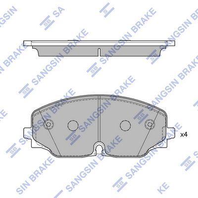 SP4265 Hi-Q Комплект тормозных колодок, дисковый тормоз