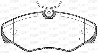 BPA083410 OPEN PARTS Комплект тормозных колодок, дисковый тормоз