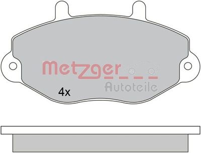1170629 METZGER Комплект тормозных колодок, дисковый тормоз