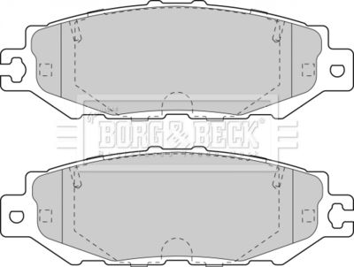 BBP1570 BORG & BECK Комплект тормозных колодок, дисковый тормоз
