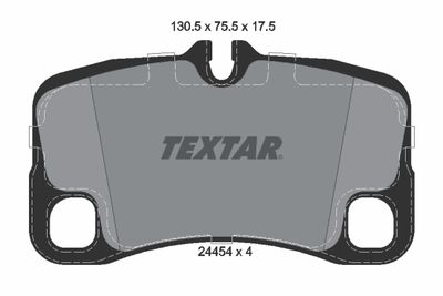 2445401 TEXTAR Комплект тормозных колодок, дисковый тормоз