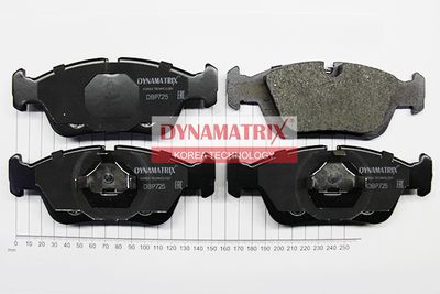 DBP725 DYNAMATRIX Комплект тормозных колодок, дисковый тормоз