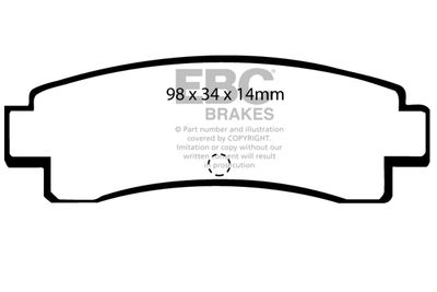 DP682 EBC Brakes Комплект тормозных колодок, дисковый тормоз