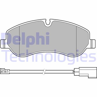LP2661 DELPHI Комплект тормозных колодок, дисковый тормоз