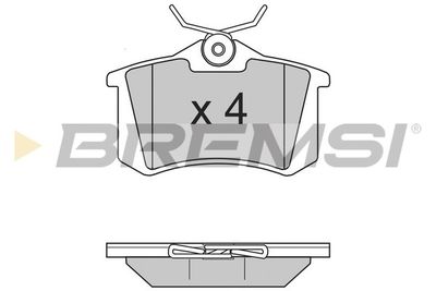 BP2806 BREMSI Комплект тормозных колодок, дисковый тормоз