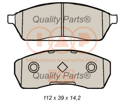 70415060 IAP QUALITY PARTS Комплект тормозных колодок, дисковый тормоз