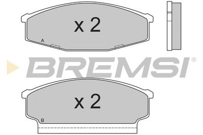 BP2408 BREMSI Комплект тормозных колодок, дисковый тормоз