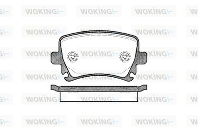 P1131300 WOKING Комплект тормозных колодок, дисковый тормоз