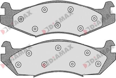 N09638 DIAMAX Комплект тормозных колодок, дисковый тормоз