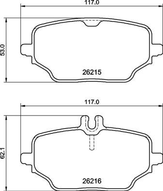 P50162 BREMBO Комплект тормозных колодок, дисковый тормоз