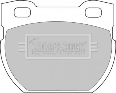 BBP1250 BORG & BECK Комплект тормозных колодок, дисковый тормоз