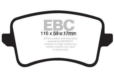 DP61988 EBC Brakes Комплект тормозных колодок, дисковый тормоз
