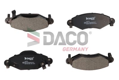 324570 DACO Germany Комплект тормозных колодок, дисковый тормоз