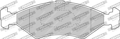 FCP1081H FERODO RACING Комплект тормозных колодок, дисковый тормоз