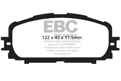 DP21897 EBC Brakes Комплект тормозных колодок, дисковый тормоз