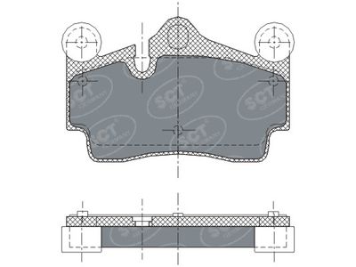 SP276PR SCT - MANNOL Комплект тормозных колодок, дисковый тормоз