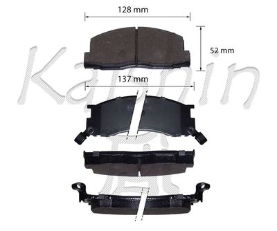 FK2106 KAISHIN Комплект тормозных колодок, дисковый тормоз