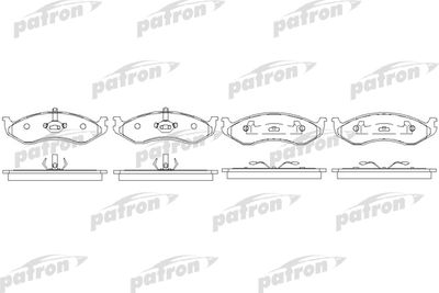 PBP929 PATRON Комплект тормозных колодок, дисковый тормоз