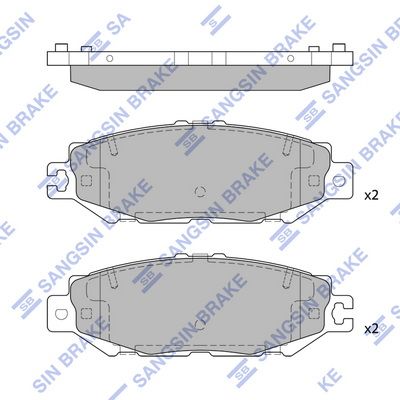 SP4160 Hi-Q Комплект тормозных колодок, дисковый тормоз