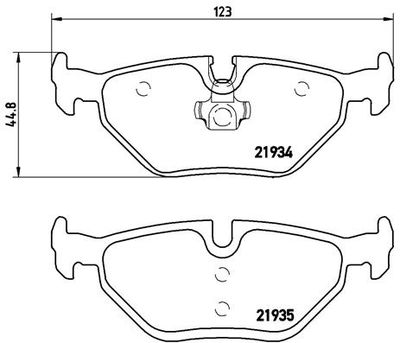 P71006 BREMBO Комплект тормозных колодок, дисковый тормоз