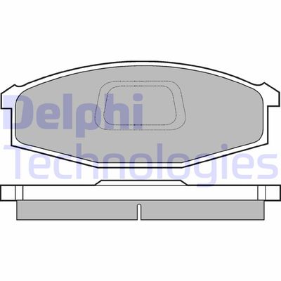 LP745 DELPHI Комплект тормозных колодок, дисковый тормоз