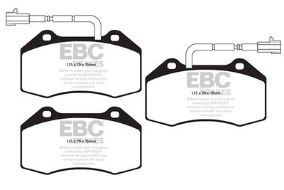 DPX20212 EBC Brakes Комплект тормозных колодок, дисковый тормоз