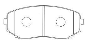 E1N053 AISIN Комплект тормозных колодок, дисковый тормоз