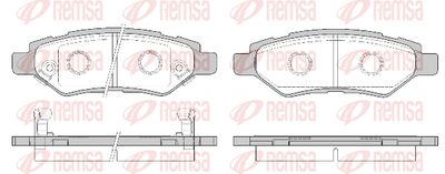 133502 REMSA Комплект тормозных колодок, дисковый тормоз