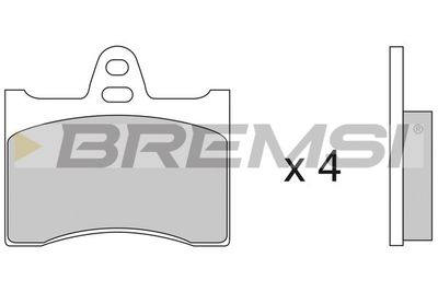BP2117 BREMSI Комплект тормозных колодок, дисковый тормоз
